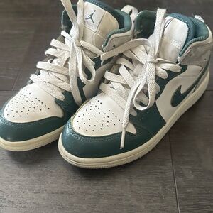 Air Jordan Kids' Sneakers - White and Teal